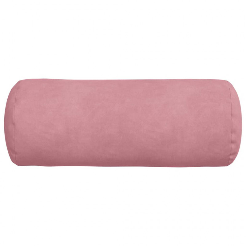 Poduszki Wałkowe 2 pcs Różowy Ø 15 x 40 cm Tkanina sztruksowa