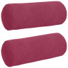 Poduszki Wałkowe 2 pcs Czerwone wino Ø 15 x 40 cm