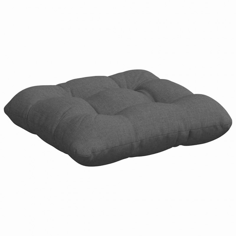 Poduszki na siedziska 4 pcs Ciemnoszary 40 x 40 x 12 cm tkanina