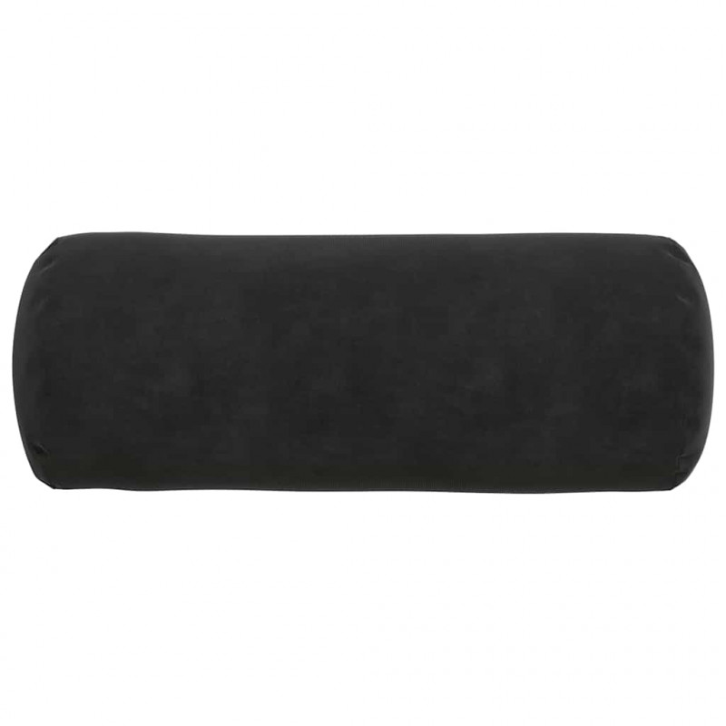 Poduszki Wałkowe 2 pcs Czarny Ø 15 x 40 cm Tkanina sztruksowa
