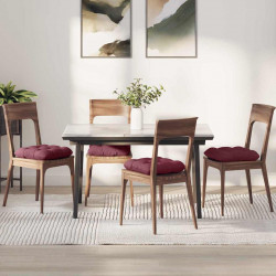 Poduszki na siedziska 4 pcs Czerwone wino 40 x 40 x 12 cm