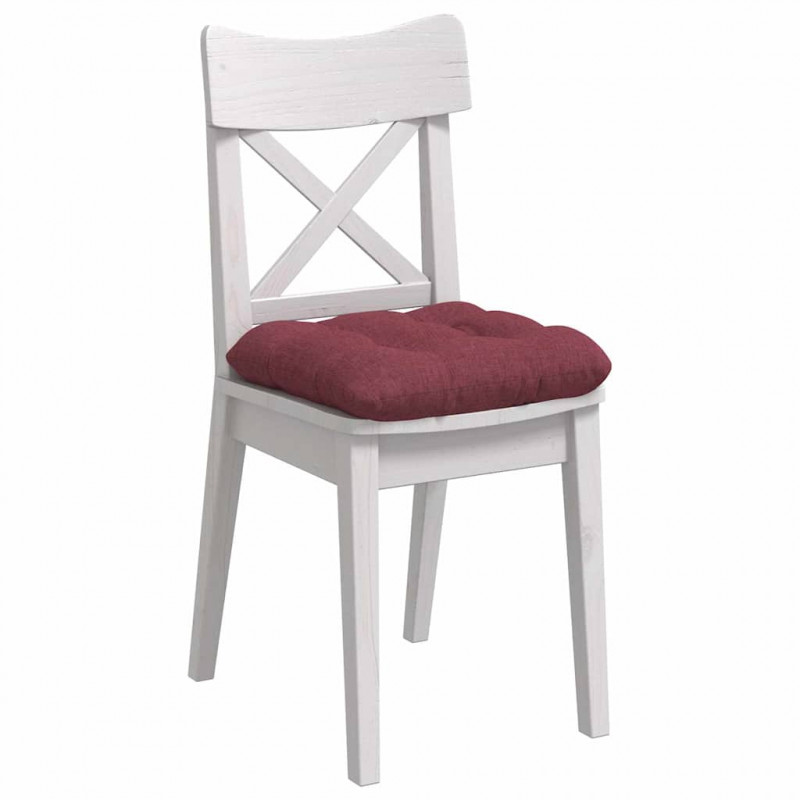 Poduszki na siedziska 4 pcs Czerwone wino 40 x 40 x 12 cm