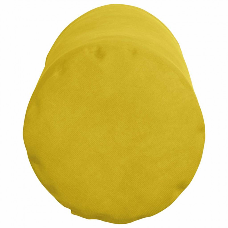 Poduszki Wałkowe 2 pcs Żółty Ø 15 x 40 cm Tkanina sztruksowa