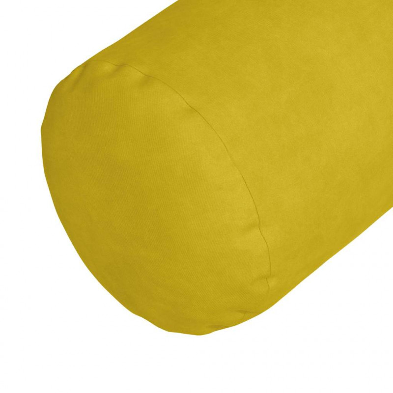 Poduszki Wałkowe 2 pcs Żółty Ø 15 x 40 cm Tkanina sztruksowa