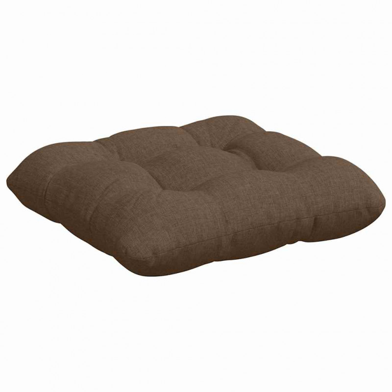 Poduszki na siedziska 4 pcs Brązowy 40 x 40 x 12 cm tkanina