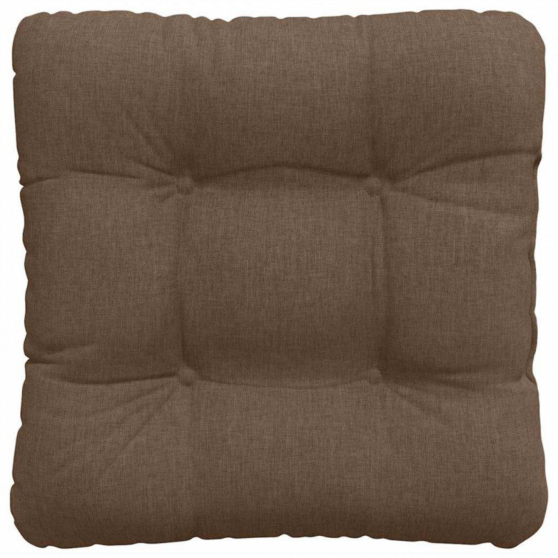 Poduszki na siedziska 4 pcs Brązowy 40 x 40 x 12 cm tkanina