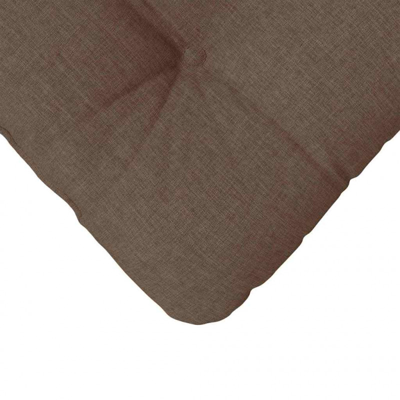 Poduszki na siedziska 4 pcs Brązowy 40 x 40 x 12 cm tkanina