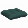 Poduszki na siedziska 4 pcs Ciemna zieleń 40 x 40 x 12 cm