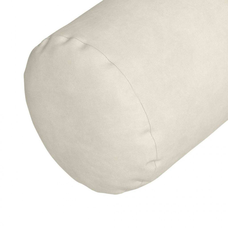 Poduszki Wałkowe 2 pcs Kremowy Ø 15 x 40 cm Tkanina sztruksowa