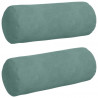 Poduszki Wałkowe 2 pcs Zielony morski Ø 15 x 40 cm