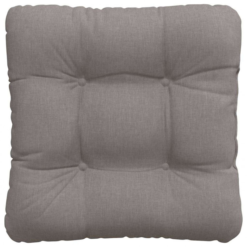 Poduszki na siedziska 4 pcs Ciemnoszary 40 x 40 x 12 cm tkanina