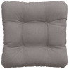 Poduszki na siedziska 4 pcs Ciemnoszary 40 x 40 x 12 cm tkanina