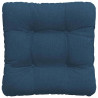 Poduszki na siedziska 4 pcs Niebieski 40 x 40 x 12 cm tkanina