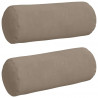 Poduszki Wałkowe 2 pcs Ciemnoszary Ø 15 x 40 cm