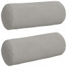 Poduszki Wałkowe 2 pcs Jasnoszary Ø 15 x 40 cm