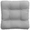 Poduszki na siedziska 4 pcs Szary chmur 40 x 40 x 12 cm tkanina