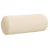 Poduszki Wałkowe 2 pcs Beżowy Ø 15 x 40 cm Tkanina mikrofibrowa