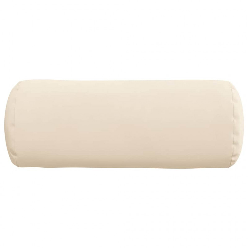Poduszki Wałkowe 2 pcs Beżowy Ø 15 x 40 cm Tkanina mikrofibrowa