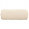 Poduszki Wałkowe 2 pcs Beżowy Ø 15 x 40 cm Tkanina mikrofibrowa