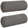 Poduszki Wałkowe 2 pcs Jasnoszary Ø 15 x 40 cm