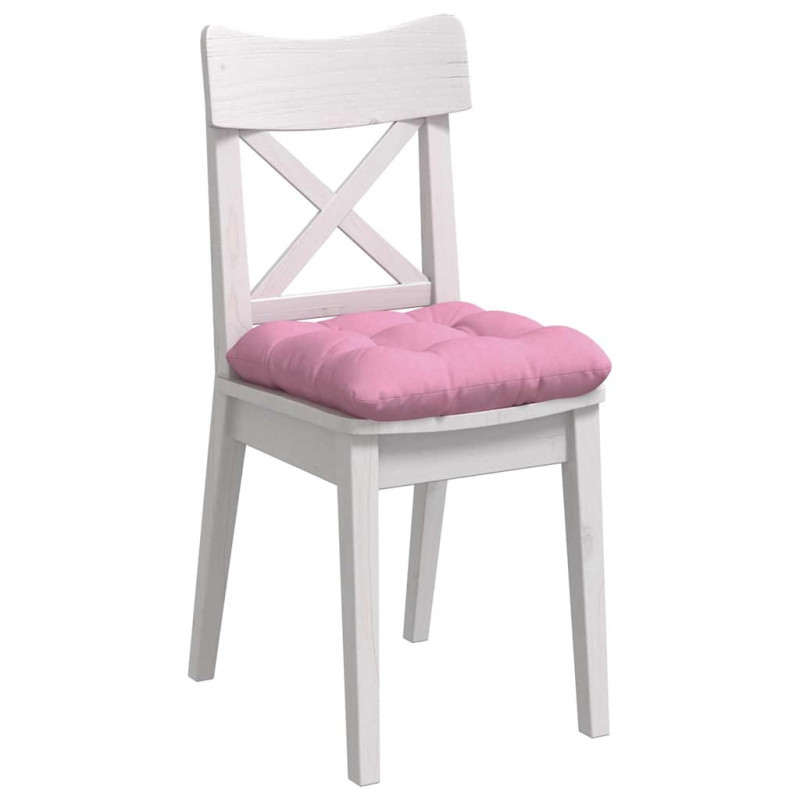 Poduszki na siedziska 4 pcs Różowy 40 x 40 x 12 cm tkanina