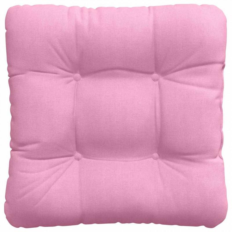 Poduszki na siedziska 4 pcs Różowy 40 x 40 x 12 cm tkanina
