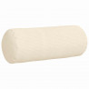 Poduszki Wałkowe 2 pcs Kremowy Ø 15 x 40 cm Tkanina sztruksowa