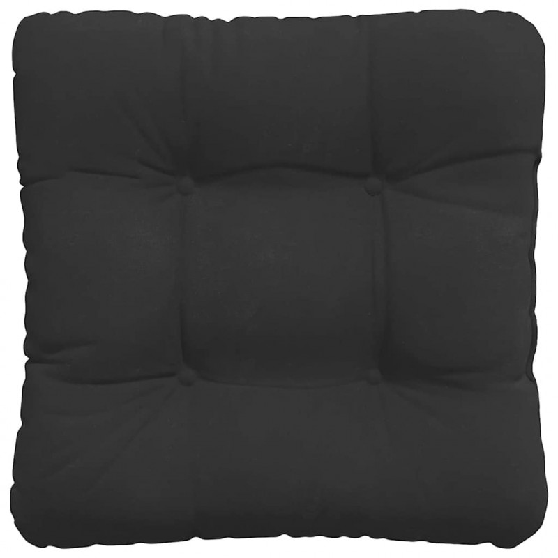 Poduszki na siedziska 4 pcs Czarny 40 x 40 cm