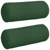 Poduszki Wałkowe 2 pcs Ciemna zieleń Ø 15 x 40 cm