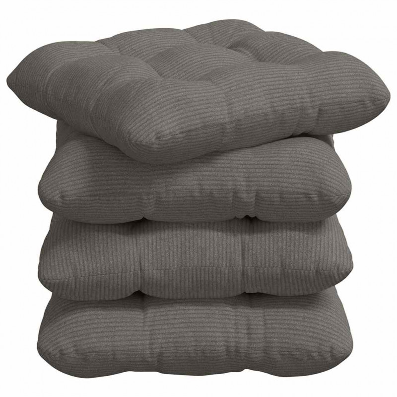 Poduszki na siedziska 4 pcs Jasnoszary 40 x 40 cm