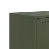 Szafka pod telewizor, oliwkowa, 100,5x39x60,5 cm, stalowa