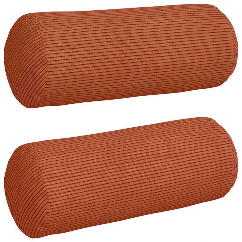 Poduszki Wałkowe 2 pcs Czerwono-pomarańczowy Ø 15 x 40 cm