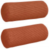 Poduszki Wałkowe 2 pcs Czerwono-pomarańczowy Ø 15 x 40 cm