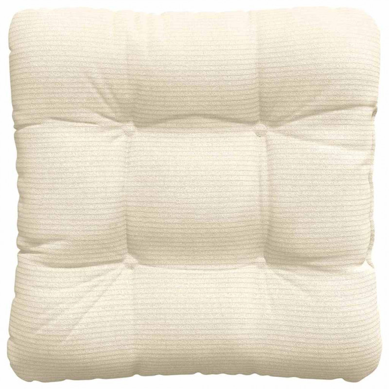 Poduszki na siedziska 4 pcs Kremowy 40 x 40 cm