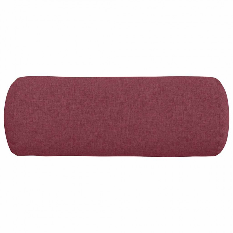 Poduszki Wałkowe 2 pcs Czerwone wino Ø 25 x 70 cm tkanina