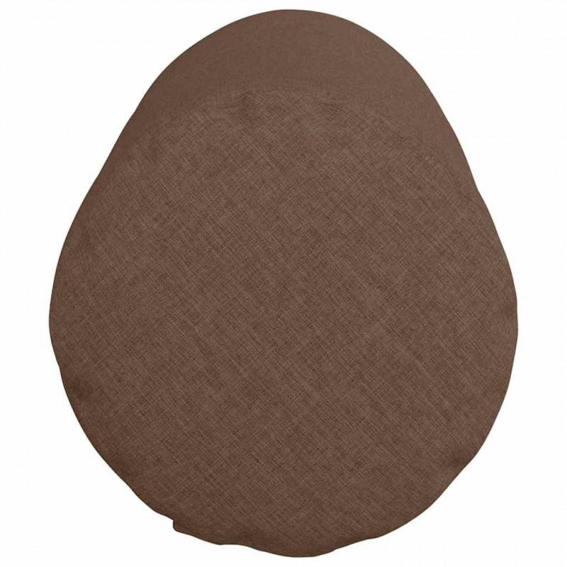 Poduszki Wałkowe 2 pcs Brązowy Ø 25 x 70 cm tkanina