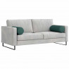 Poduszki Wałkowe 2 pcs Ciemna zieleń Ø 25 x 70 cm tkanina