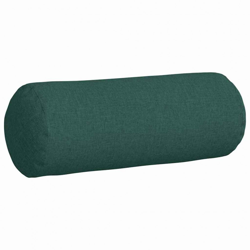 Poduszki Wałkowe 2 pcs Ciemna zieleń Ø 25 x 70 cm tkanina