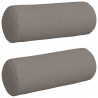 Poduszki Wałkowe 2 pcs Ciemnoszary Ø 25 x 70 cm tkanina