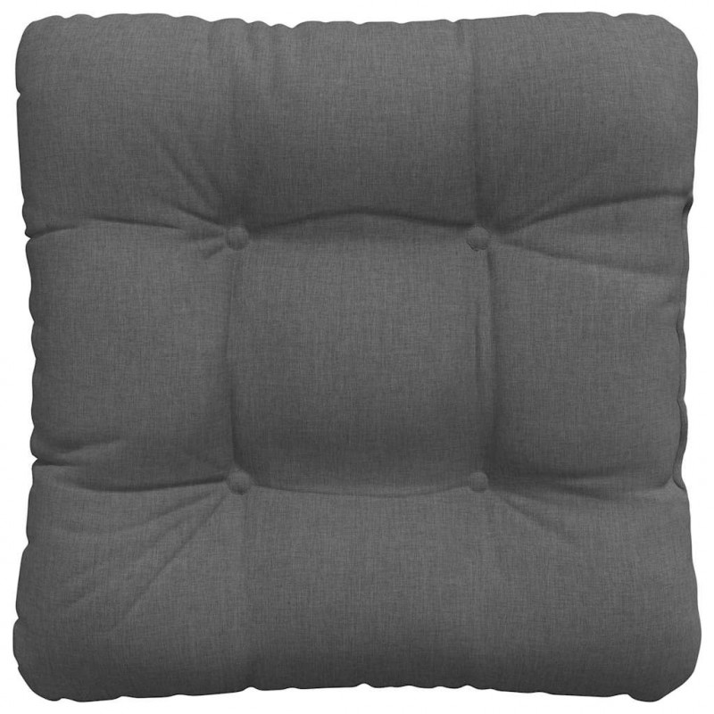 Poduszki na siedziska 4 pcs Ciemnoszary 45 x 45 x 12 cm tkanina