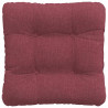 Poduszki na siedziska 4 pcs Czerwone wino 45 x 45 x 12 cm
