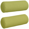 Poduszki Wałkowe 2 pcs Jasnozielony Ø 25 x 70 cm tkanina