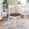 Poduszki na siedziska 4 pcs Brązowy 45 x 45 x 12 cm tkanina