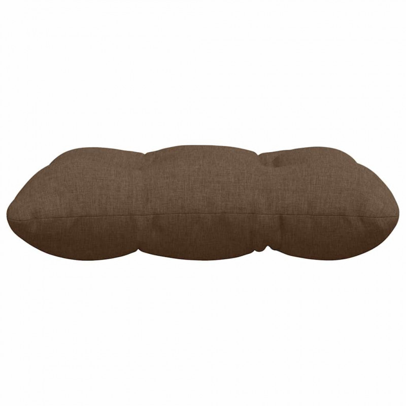 Poduszki na siedziska 4 pcs Brązowy 45 x 45 x 12 cm tkanina