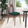 Poduszki na siedziska 4 pcs Ciemna zieleń 45 x 45 x 12 cm