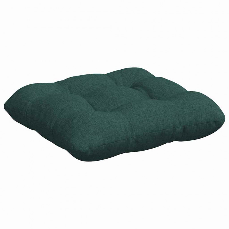 Poduszki na siedziska 4 pcs Ciemna zieleń 45 x 45 x 12 cm