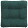 Poduszki na siedziska 4 pcs Ciemna zieleń 45 x 45 x 12 cm