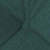 Poduszki na siedziska 4 pcs Ciemna zieleń 45 x 45 x 12 cm