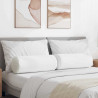 Poduszki Wałkowe 2 pcs Biały Ø 25 x 70 cm tkanina