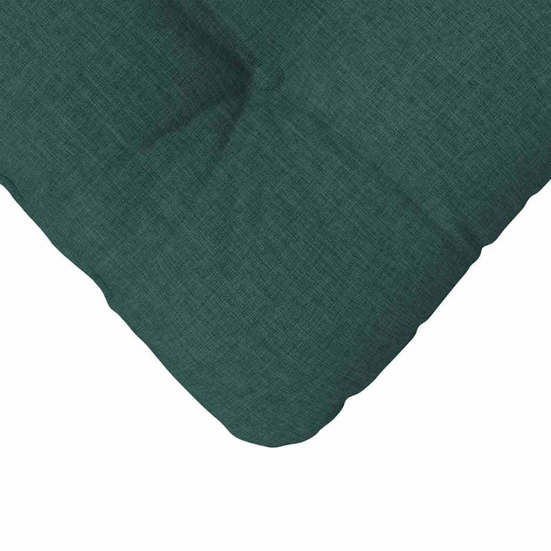Poduszki na siedziska 4 pcs Ciemna zieleń 45 x 45 x 12 cm